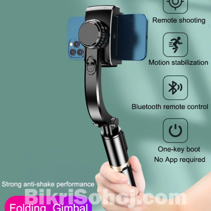 Q08 Gimbal Stabilizer Bluetooth Tripod Selfie Stick